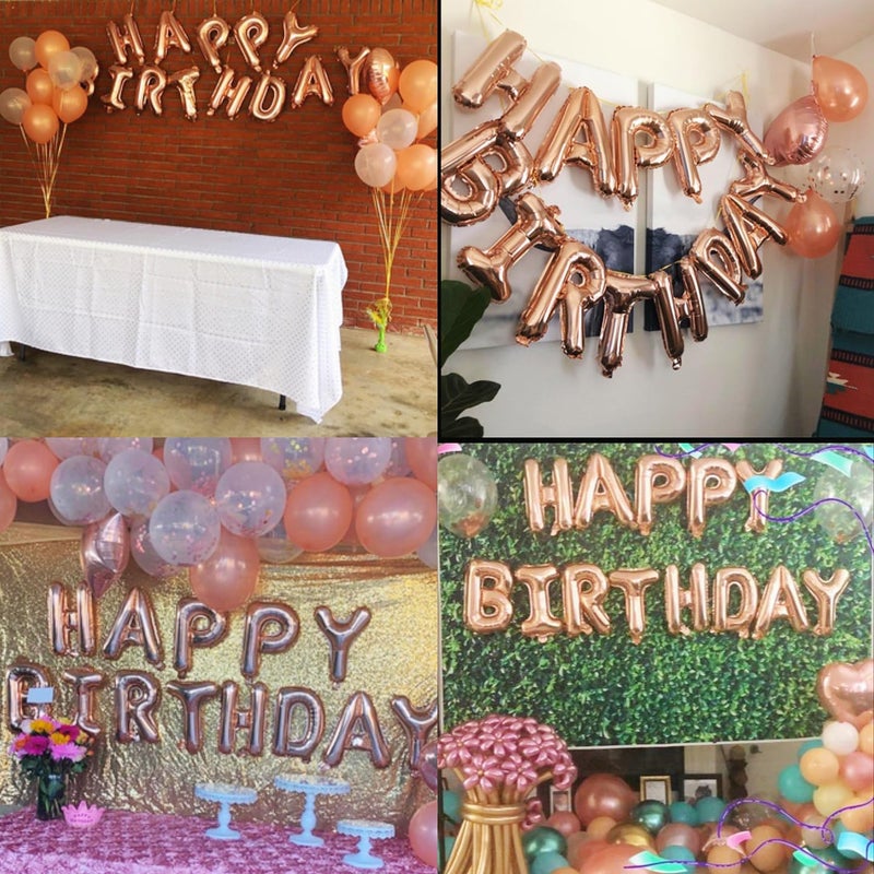 ZSNWGZ Sweet 17th Birthday Decorations Party Supplies,Rose Gold Number 17 Balloons,17th Foil Mylar Balloons Latex Balloon Decoration,17th Birthday for Women,Men,Photo Props - Image 5
